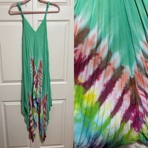 Vibrant Tie-Dye Maxi Dress